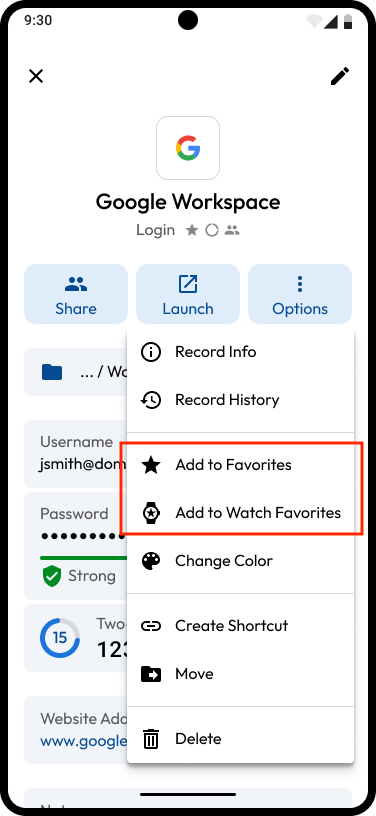 Add to Favorites
